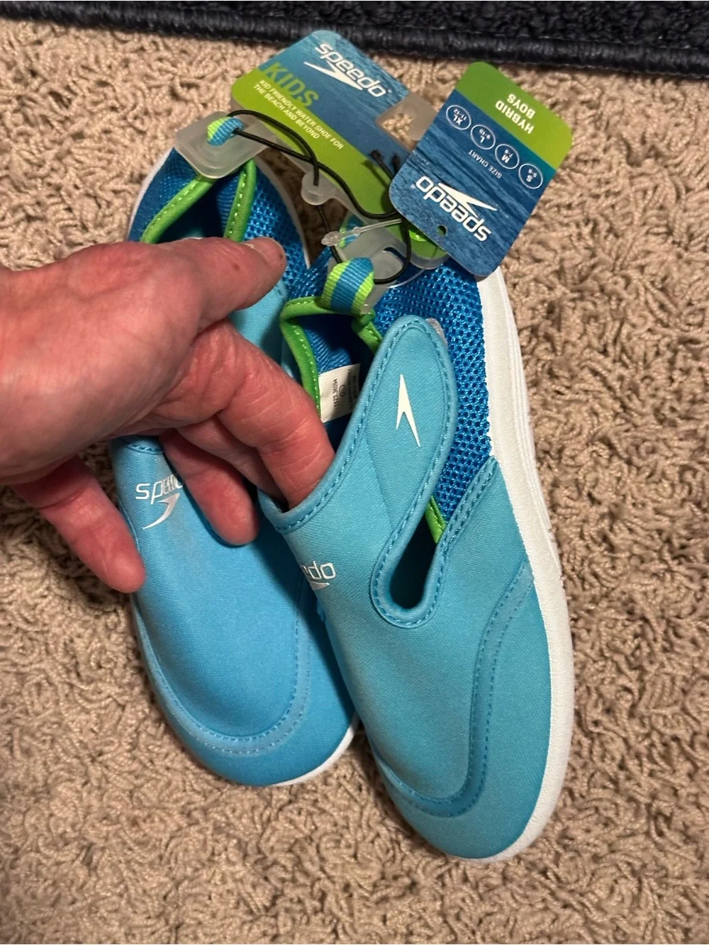 SPEEDO size toddler 11-12 XLARGE Hybrid Water Shoe Pool Mesh Velcro NEW!